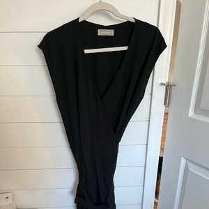 Everlane Black Wrap Dress